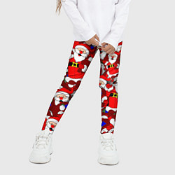 Леггинсы для девочки Русский Санта Клаус, цвет: 3D-принт — фото 2