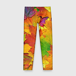 Леггинсы для девочки Осенние листья, цвет: 3D-принт
