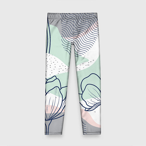 Детские легинсы Цветы / 3D-принт – фото 1
