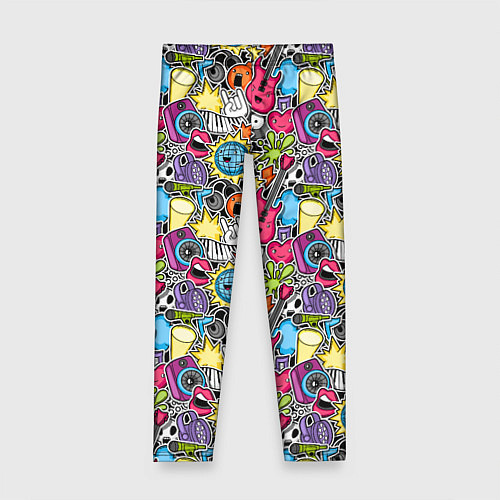 Детские легинсы Музыкант / 3D-принт – фото 1
