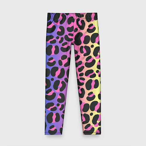 Детские легинсы Neon Leopard Pattern / 3D-принт – фото 1