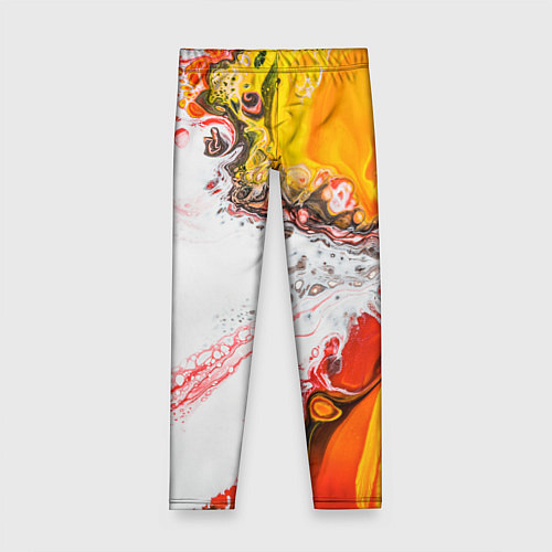 Детские легинсы Рисунок желтой краской / 3D-принт – фото 1