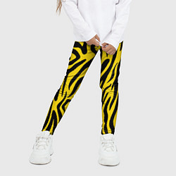 Леггинсы для девочки Тигровые полоски, цвет: 3D-принт — фото 2