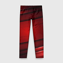 Детские легинсы 3D red Абстрактные линии