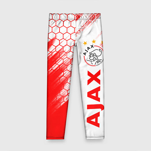 Детские легинсы FC AJAX AMSTERDAM ФК АЯКС / 3D-принт – фото 1