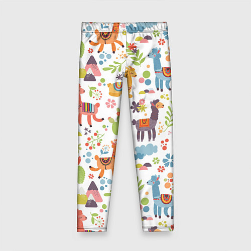 Детские легинсы Ламы / 3D-принт – фото 1