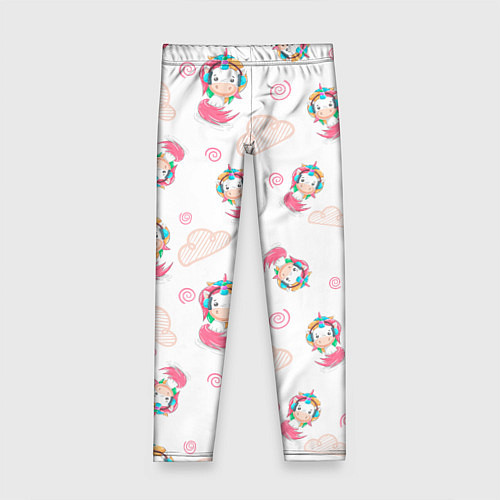 Детские легинсы Радужные Единороги / 3D-принт – фото 1