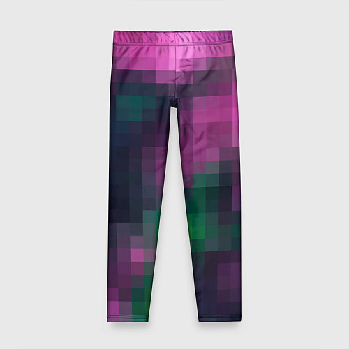 Детские легинсы Разноцветный геометрический уз / 3D-принт – фото 1
