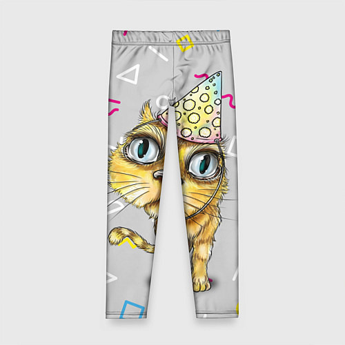 Детские легинсы Котик / 3D-принт – фото 1
