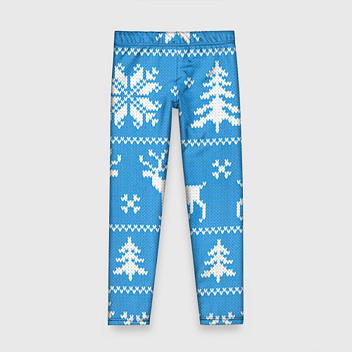 Детские легинсы Зимняя ночь / 3D-принт – фото 1