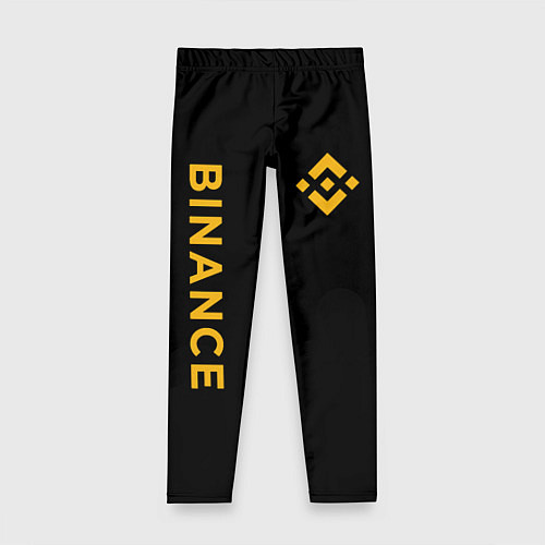 Детские легинсы БИНАНС ЛОГО КАРБОН BINANCE LOGO / 3D-принт – фото 1