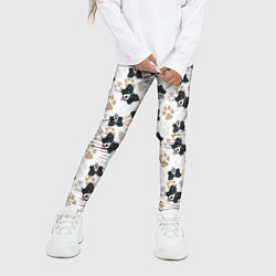 Леггинсы для девочки Бордер Колли, цвет: 3D-принт — фото 2