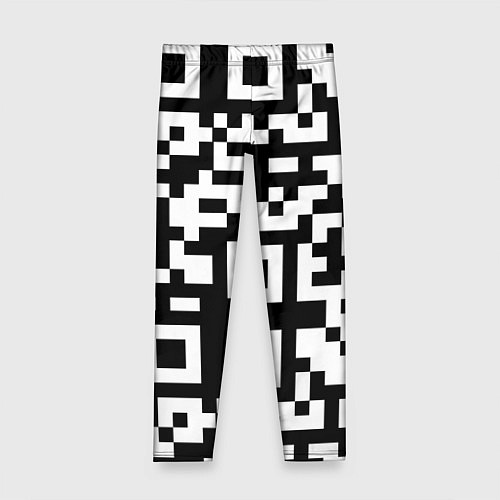 Детские легинсы Qr codeкуаркод / 3D-принт – фото 1