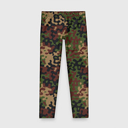 Леггинсы для девочки Военный Камуфляж Military, цвет: 3D-принт