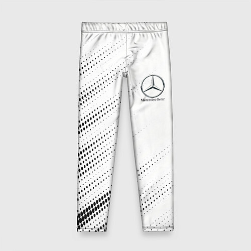 Детские легинсы Mercedes-Benz - White / 3D-принт – фото 1