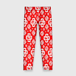 Леггинсы для девочки Red Pattern Dope Camo Dope Street Market Спина, цвет: 3D-принт