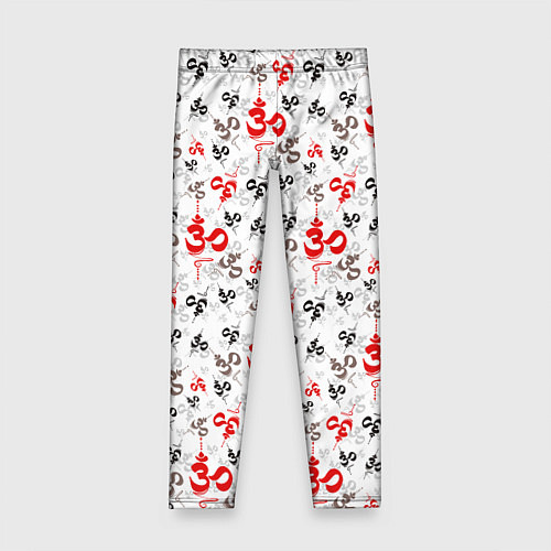 Детские легинсы Мантра ОМ АУМ / 3D-принт – фото 1