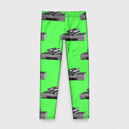 Детские легинсы ВИНТАЖНЫЕ ВИДЕОМАГНИТОФОНЫ / 3D-принт – фото 1