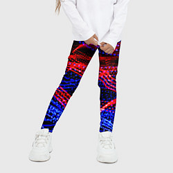 Леггинсы для девочки Neon vanguard pattern 2022, цвет: 3D-принт — фото 2