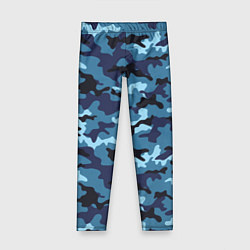 Детские легинсы Камуфляж Тёмно-Синий Camouflage Dark-Blue