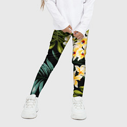 Леггинсы для девочки Vanguard floral composition Summer, цвет: 3D-принт — фото 2