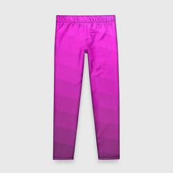 Леггинсы для девочки Розовый неоновый полосатый узор Pink neon, цвет: 3D-принт