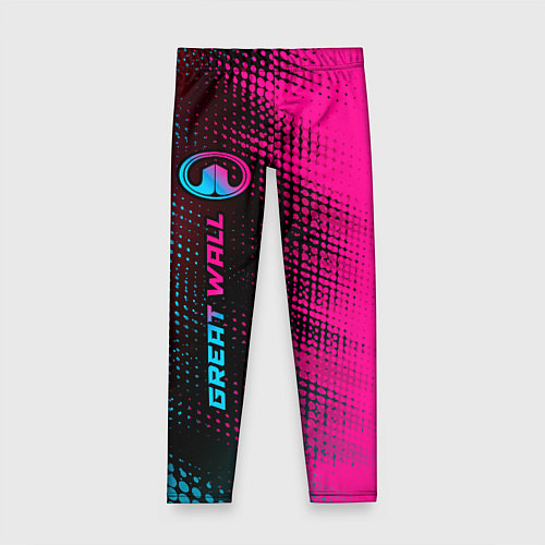 Детские легинсы Great Wall Neon Gradient FS / 3D-принт – фото 1