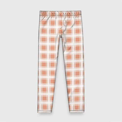 Детские легинсы Light beige plaid fashionable checkered pattern / 3D-принт – фото 1