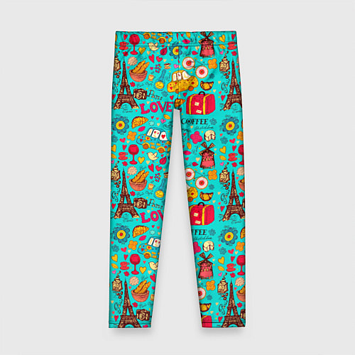 Детские легинсы FRENCH LOVE / 3D-принт – фото 1