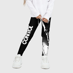 Леггинсы для девочки Control Logo, цвет: 3D-принт — фото 2