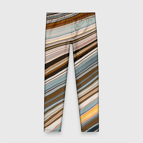 Детские легинсы Colored wavy lines / 3D-принт – фото 1