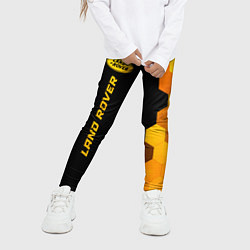 Леггинсы для девочки Land Rover - gold gradient: по-вертикали, цвет: 3D-принт — фото 2