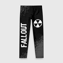 Детские легинсы Fallout glitch на темном фоне: надпись, символ