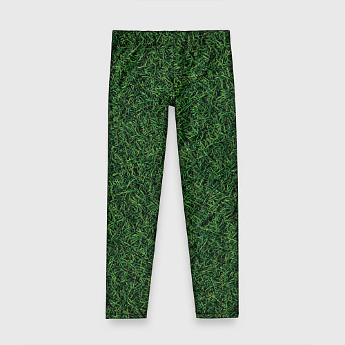Детские легинсы Зеленая камуфляжная трава / 3D-принт – фото 1