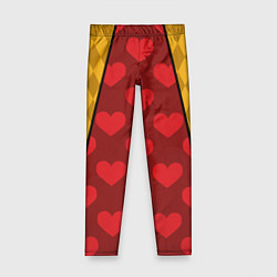 Леггинсы для девочки Червонная королева Низ костюма, цвет: 3D-принт