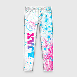 Детские легинсы Ajax neon gradient style: по-вертикали