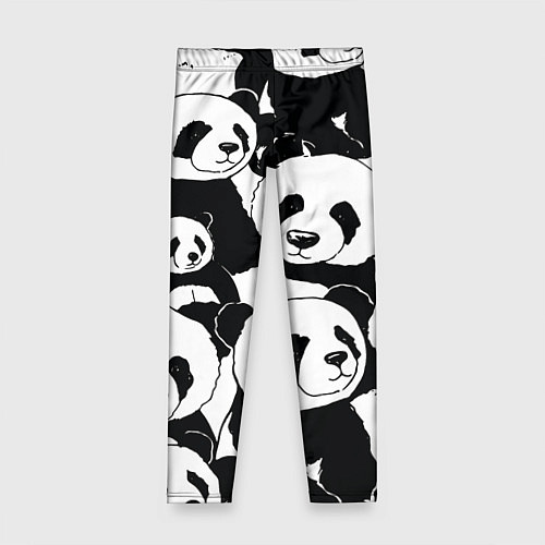 Детские легинсы С пандами паттерн / 3D-принт – фото 1