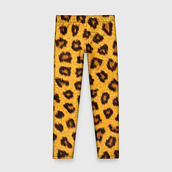 Леггинсы для девочки Текстура леопарда, цвет: 3D-принт