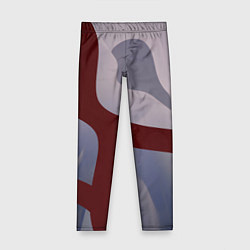 Детские легинсы Красные и розовые волнообразные пластины