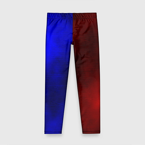 Детские легинсы Половина синяя, половина красная / 3D-принт – фото 1