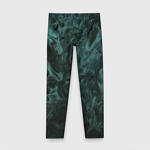 Детские легинсы Тёмно-синий водянистый туман / 3D-принт – фото 1