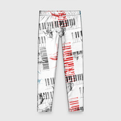 Леггинсы для девочки Играем джаз, цвет: 3D-принт