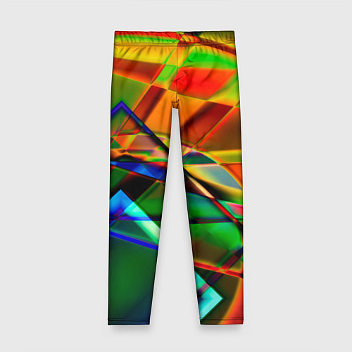 Детские легинсы Разноцветное стекло / 3D-принт – фото 1