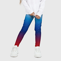 Леггинсы для девочки Триколор Росии - градиент, цвет: 3D-принт — фото 2