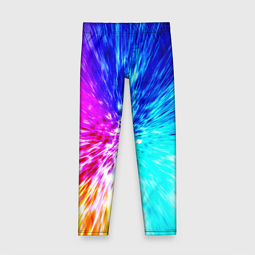 Детские легинсы Всплеск ярких красок / 3D-принт – фото 1