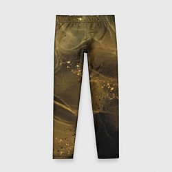 Леггинсы для девочки Золотой дым, цвет: 3D-принт