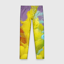 Детские легинсы Абстрактные разноцветные объёмные дымы