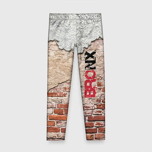 Детские легинсы Старая кирпичная стена - Бронкс / 3D-принт – фото 1
