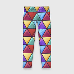 Леггинсы для девочки Геометрический красочный паттерн, цвет: 3D-принт