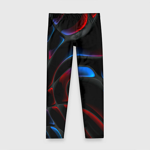 Детские легинсы Neon colors drops of liquid / 3D-принт – фото 1